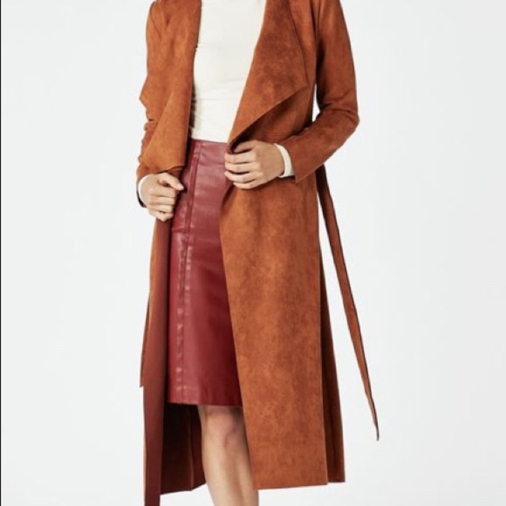 Long suede jacket/ duster - Picture 3 of 4